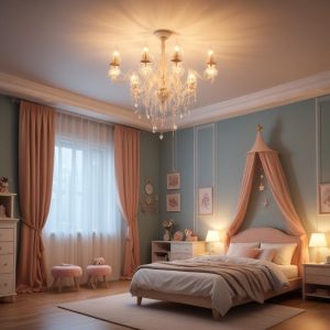 Люстры потолочные для детской комнаты: виды и принципы безопасного освещения