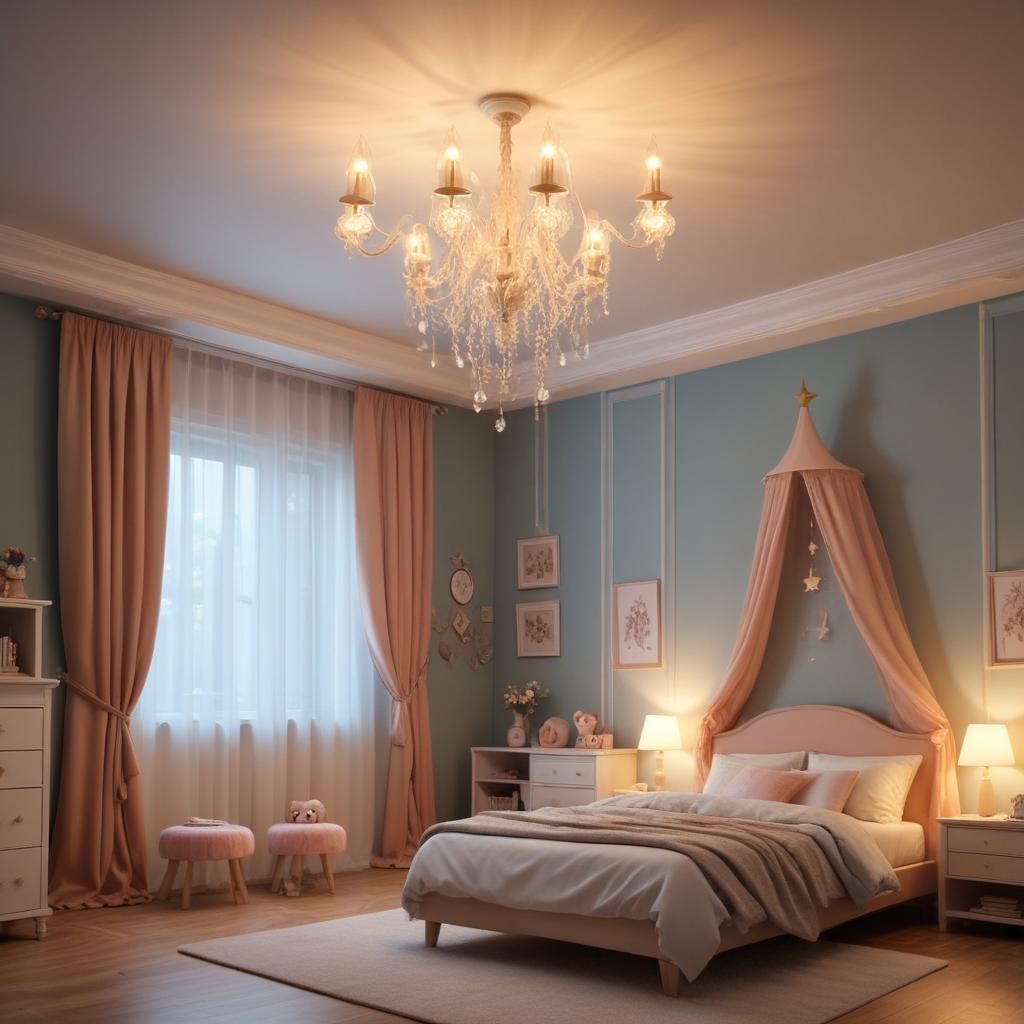 Люстры потолочные для детской комнаты: виды и принципы безопасного освещения
