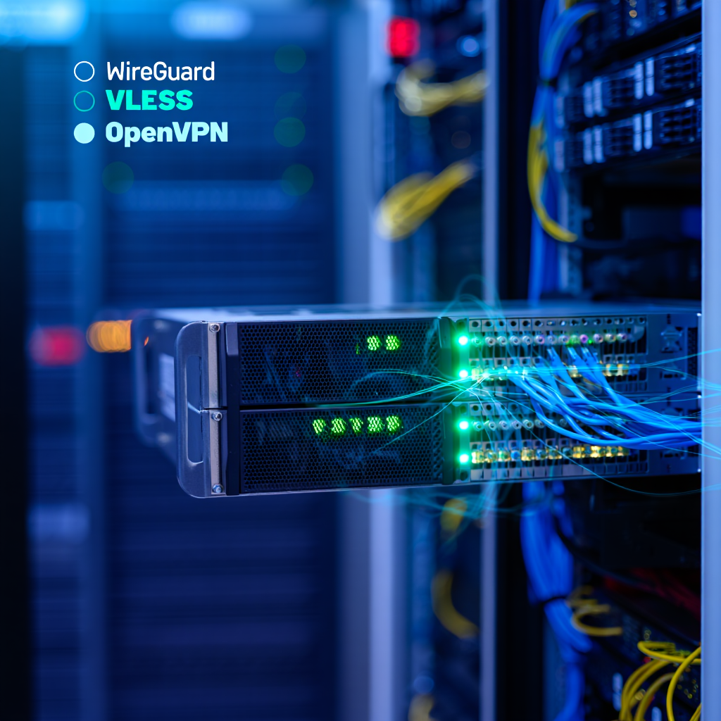 Обзор VPS для VPN с поддержкой WireGuard, VLESS и OpenVPN: полный root-доступ и высокая скорость